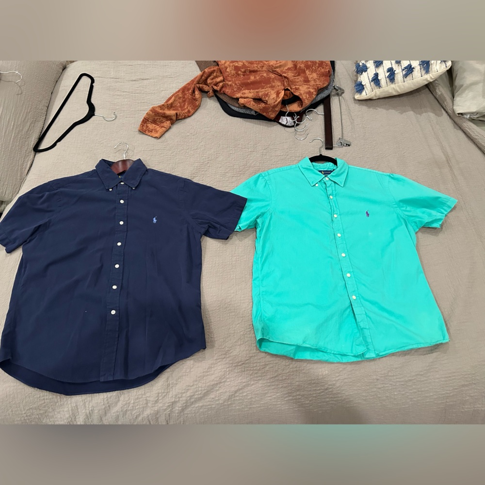 Ralph Lauren Casual button down Shirts in Navy and Teal